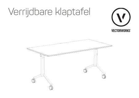 Vectorworks - Verrijdbare klaptafel